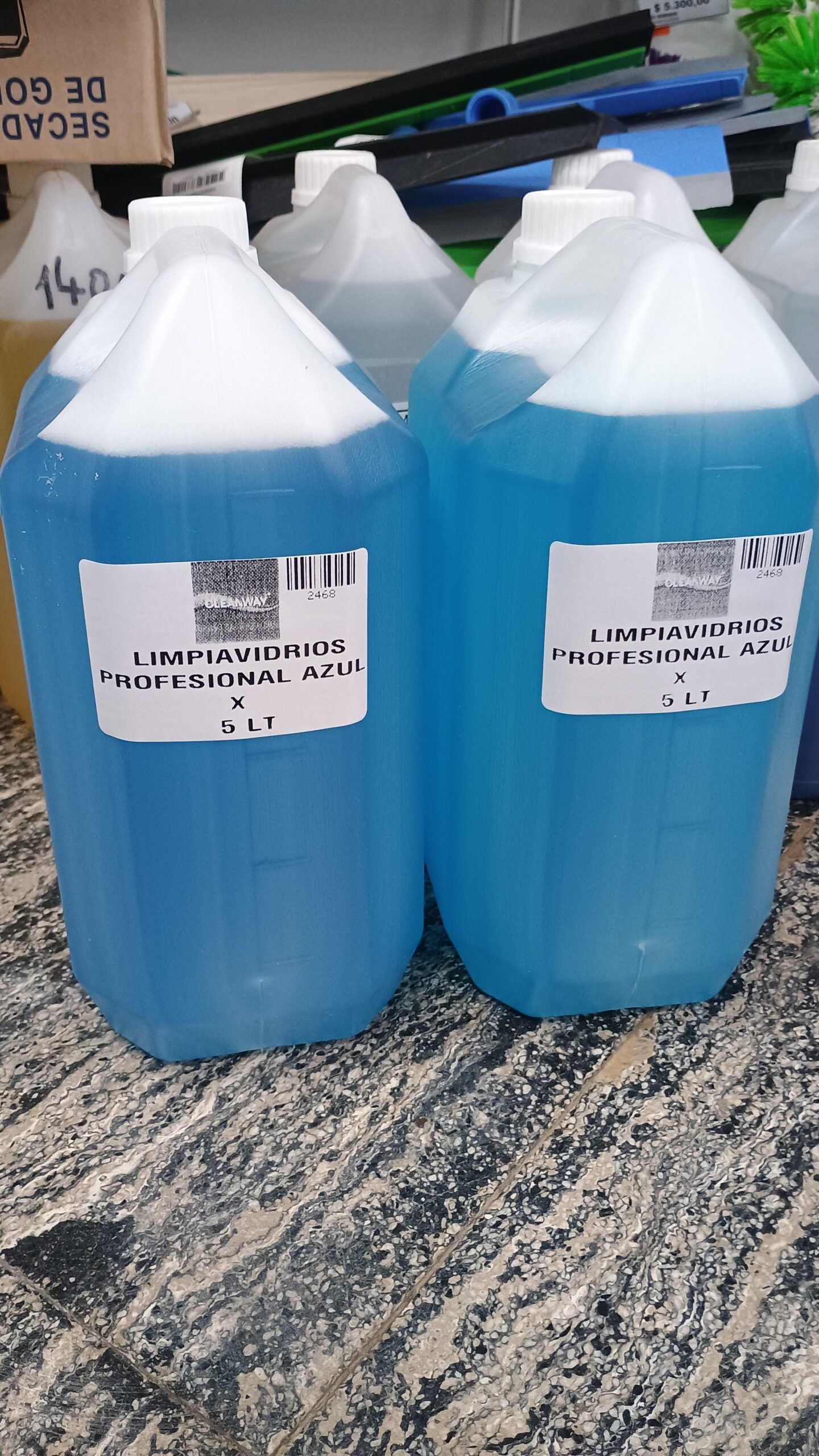 CW LIMPIAVIDRIOS PROFESIONAL AZUL 5 LTS