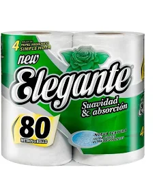PAPEL HIGIENICO ELEGANTE 4 X 80