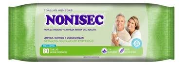 TOALLAS HUMEDAS NONISEC ADULTOS X60 CON ALOE