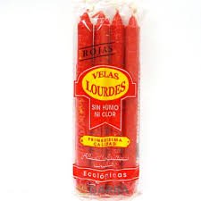 VELAS ROJAS LOURDES X4