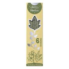 SAHUMERIOS SAPHIRUS HIERBAS TE VERDE Y CHAMPA