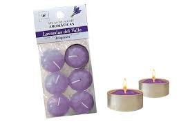 VELAS DE NOCHE ILUMINARTE LAVANDAS DEL VALLE X6