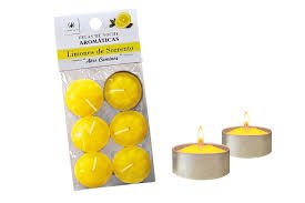 VELAS DE NOCHE ILUMINARTE LIMONES DE SORRENTO