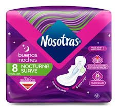 TOALLAS FEMENINAS NOSOTRAS NOCTURA X8