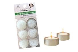 VELAS DE NOCHE ILUMINARTE PIMPOLLOS DE JAZMIN X6