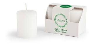 VELA ORGANIC JAZMIN Y BAMBU X2