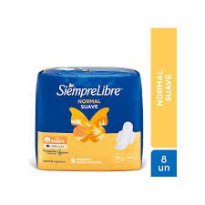 TOALLITAS FEM. SIEMPRE LIBRE NORMAL   X8