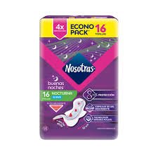 TOALLAS FEMENINAS NOSOTRAS NOCTURNA SUAVE