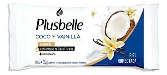 JABON PLUSBELLE COCO Y VAINILLA 3X120G