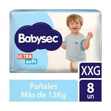 PAÑAL BABYSEC ULTRASOFT XXG X8