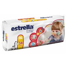 PAÑAL ESTRELLA BABY XXG POR 34