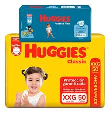 PAÑAL HUGGIES CLASSICX50 XXG AHORRA PACK +