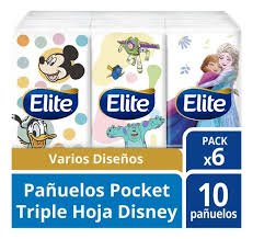PAÑUELOS DESCARTABLES ELITE DIBUJITOS