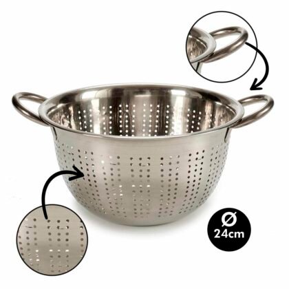 COLADOR 24CM ACERO C/ASA