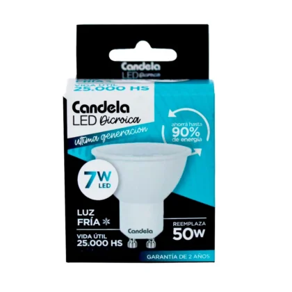 LAMPARA CANDELA LED 7W FRIA