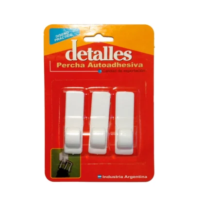 PERCHITA AUTOADHESIVA X 3 HOOK