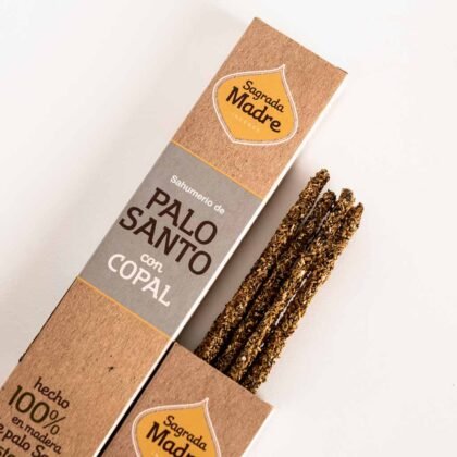 SAHUMERIO SAGRADA MADRE PALO SANTO CON COPAL