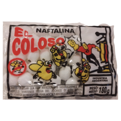 BOLITAS NAFTALINA EL COLOSO 180G