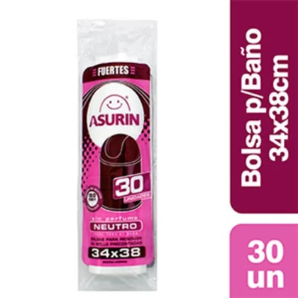 BOLSA ASURIN BLANCO NEUTRO 34X38