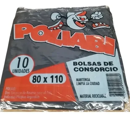 BOLSA DE CONSORCIO POLIABI 80X110 10U