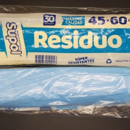 BOLSA DE RESIDUO POLIABI 45X60  30U