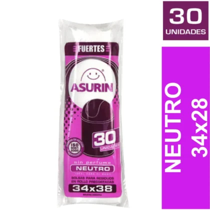 BOLSA RESIDUO ASURIN X 30 (34X38CM)