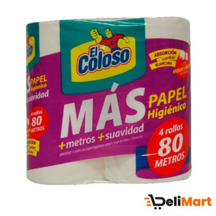 BOLSON PAPEL H. EL COLOSO 4X80MTS  X 10