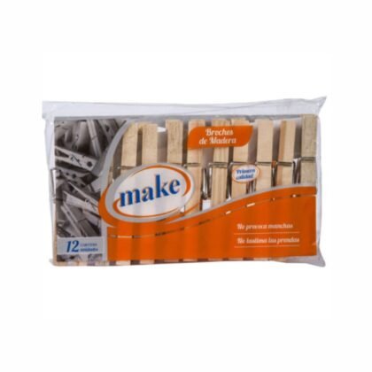 BROCHES DE MADERA DEA X12