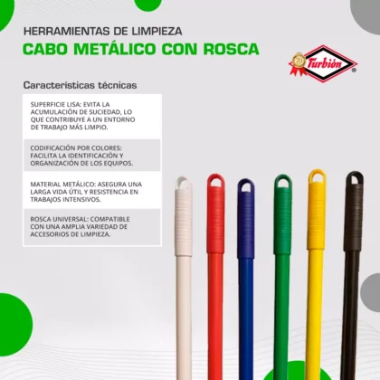CABO METALICO CON ROSCA