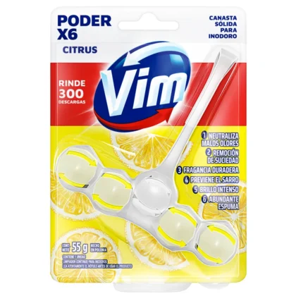CANASTA SOLIDA VIM 5 BOLAS 55G CITRUS