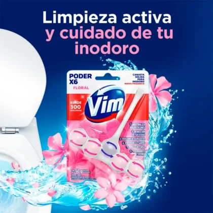 CANASTA SOLIDA VIM FLORAL X6