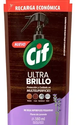 CIF ULTRA BRILLO LAVANDA RESPUESTO 380ML