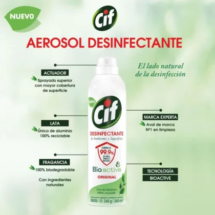 DESINFECTANTE CIF AEROSOL ORIGINAL 260G