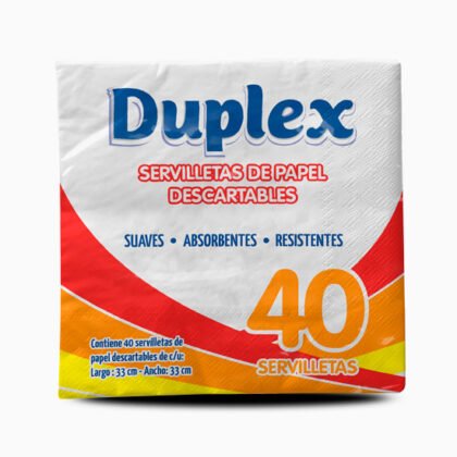 DUPLEX SERVILLETAS DE PAPEL X40