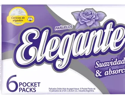 ELEGANTE PAÑUELOS PACK POR 6X10 UNIDADES
