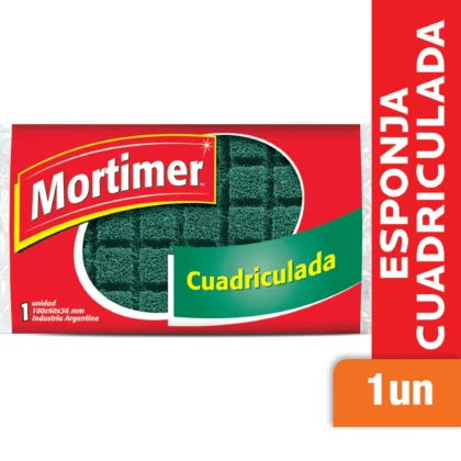 ESPONJA MORTIMER CUADRICULADA
