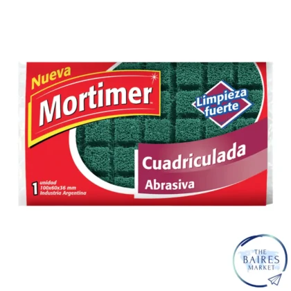 ESPONJA MORTIMER CUADRICULADA ABRASIVA