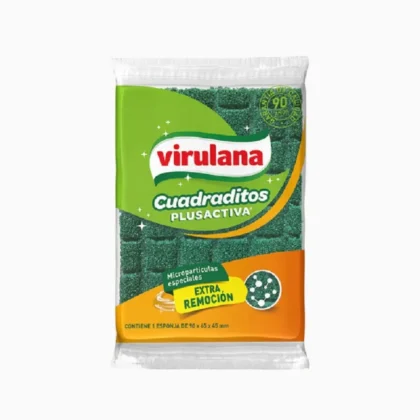 ESPONJA VIRULANA CUADRADITOS