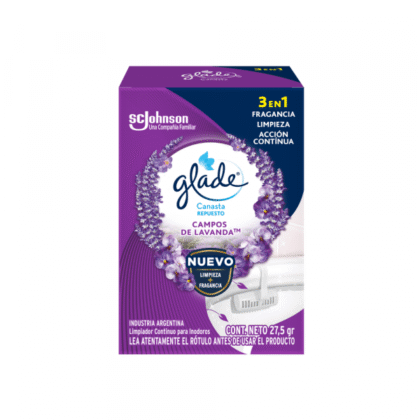 GLADE CANASTA MAS REPUESTO LAVANDA 27.5G