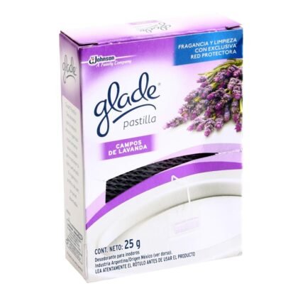 GLADE PASTILLA CON RED CAMPOS DE LAVANDA 25G