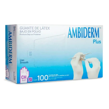 GUANTES DE LATEX PLUS CHICO TALLE 7