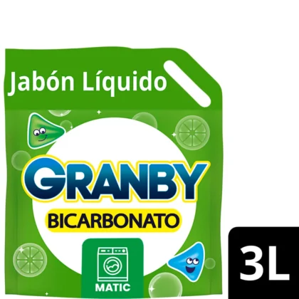 JABON LIQUIDO GRANBY CON BICARB. LIMON X 3 L