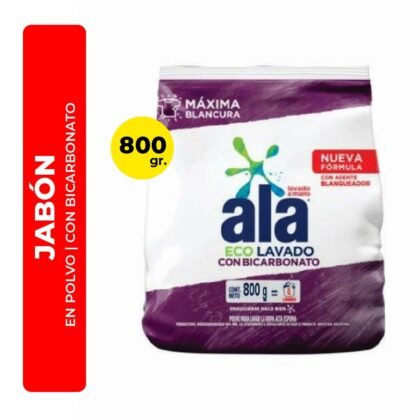 JAVON EN POLVO ALA CON BICARBONATO 800G