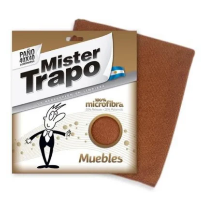 MICROFIBRA MUEBLES 40X40 MISTER TRAPO