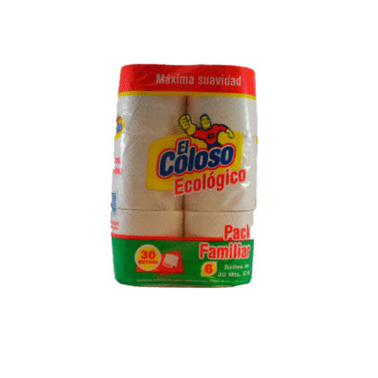 PAPEL HIGIENICO EL COLOSO ECOLOGICO X6