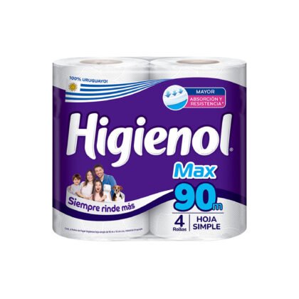 PAPEL HIGIENICO HIGIENOL 90M