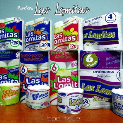 PAPEL HIGIENICO LAS LOMITAS 30 UNIDADES