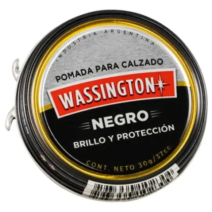 POMADA P/ CALZADO WASSINGTON NEGRO 30G