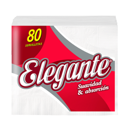 SERVILLETA ELEGANTE 33X33 CM 80 UNIDADES