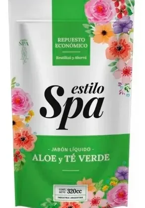 SPA REPUESTO JABON LIQUIDO ALOE Y TE VERDE X